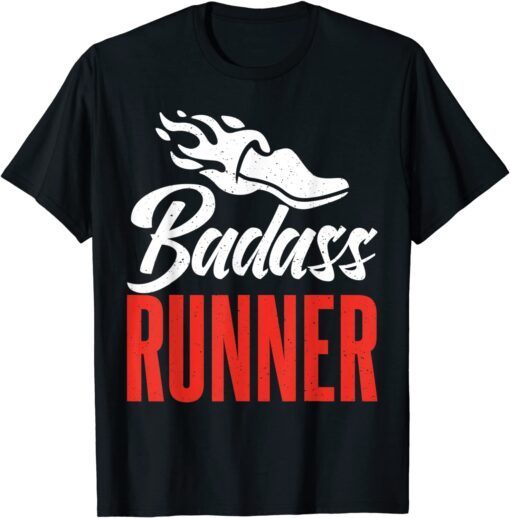 Badass Runner Marathon Runner Tee T-Shirt
