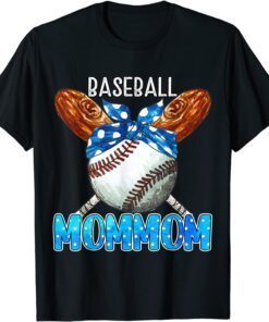 Bandana Game Day Baseball Mommom Team Sports T-Shirt