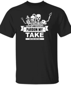 Barstool Sport Pardon My Take Skeletons Tee Shirt