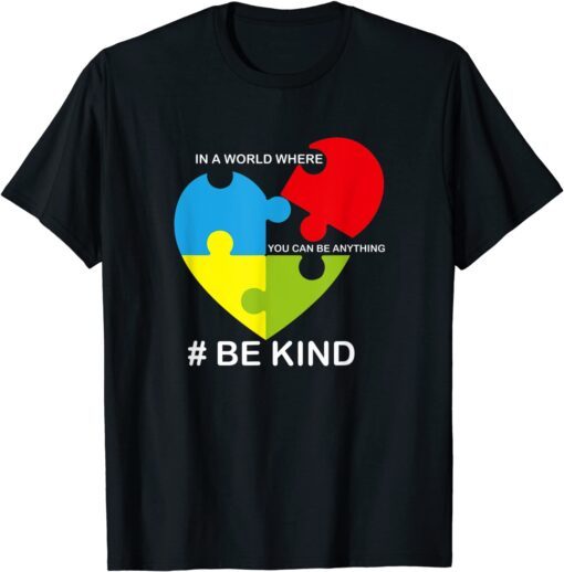 Be Kind In A World Where You Can Be Anything Tee Shirt