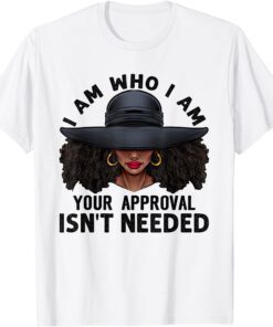 Black Queen African American Ladies Curly Natural Afro Tee Shirt