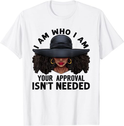 Black Queen African American Ladies Curly Natural Afro Tee Shirt