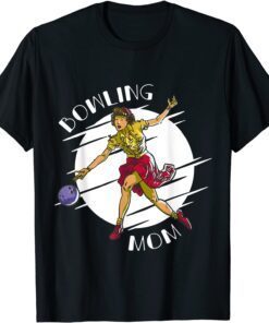 Bowling Mom Mother's Day 2022 Pin-up Mama Bowling Player Tee Shirt