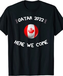 Canadian National Football Team Lover Road to Qatar 2022 Tee Shirt