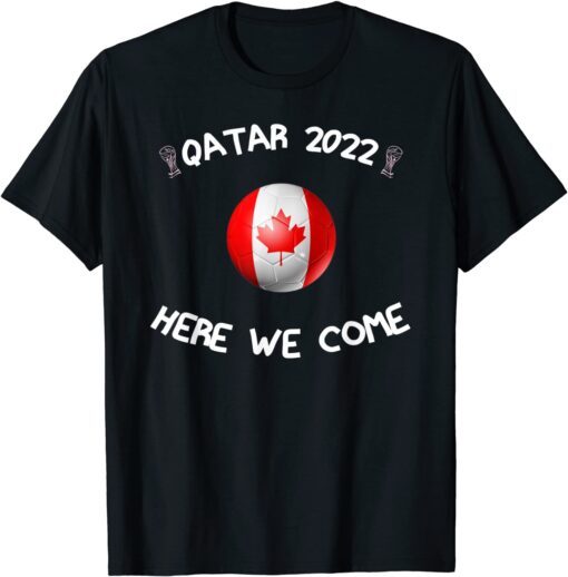 Canadian National Football Team Lover Road to Qatar 2022 Tee Shirt