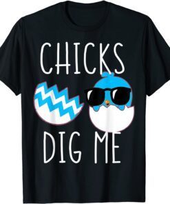 Chicks Dig Me Easter Toddler Baby Boy Tee Shirt