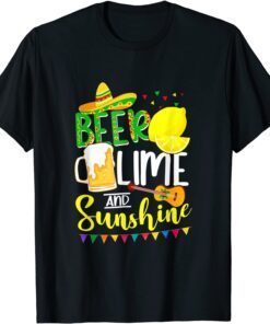 Cinco De Mayo Bunny Bring Beer Lime Guitar Sombrero 2022 Tee Shirt