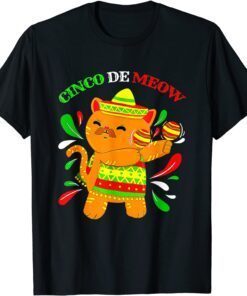 Cinco De Meow Ideas Cinco De Mayo Cat Lover Owner T-Shirt