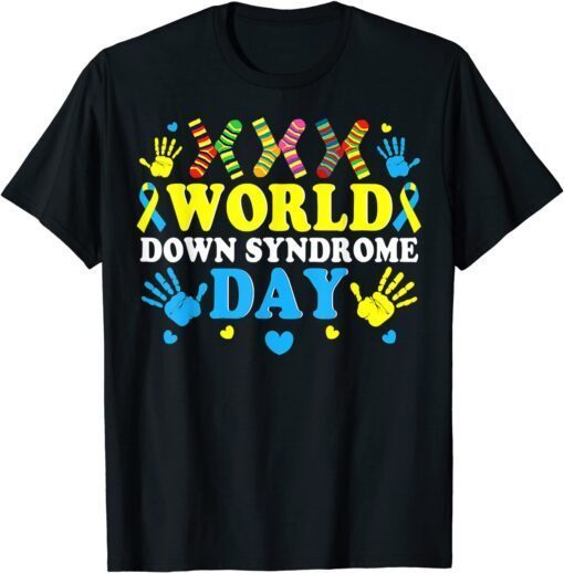Cool Socks World Down Syndrome Awareness Supporters Tee Shirt
