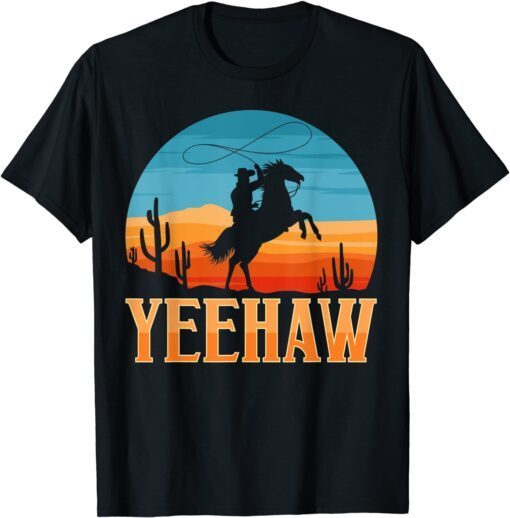Cowboy scream Yeehaw Animal,Ranch Cowboy Tee Shirt