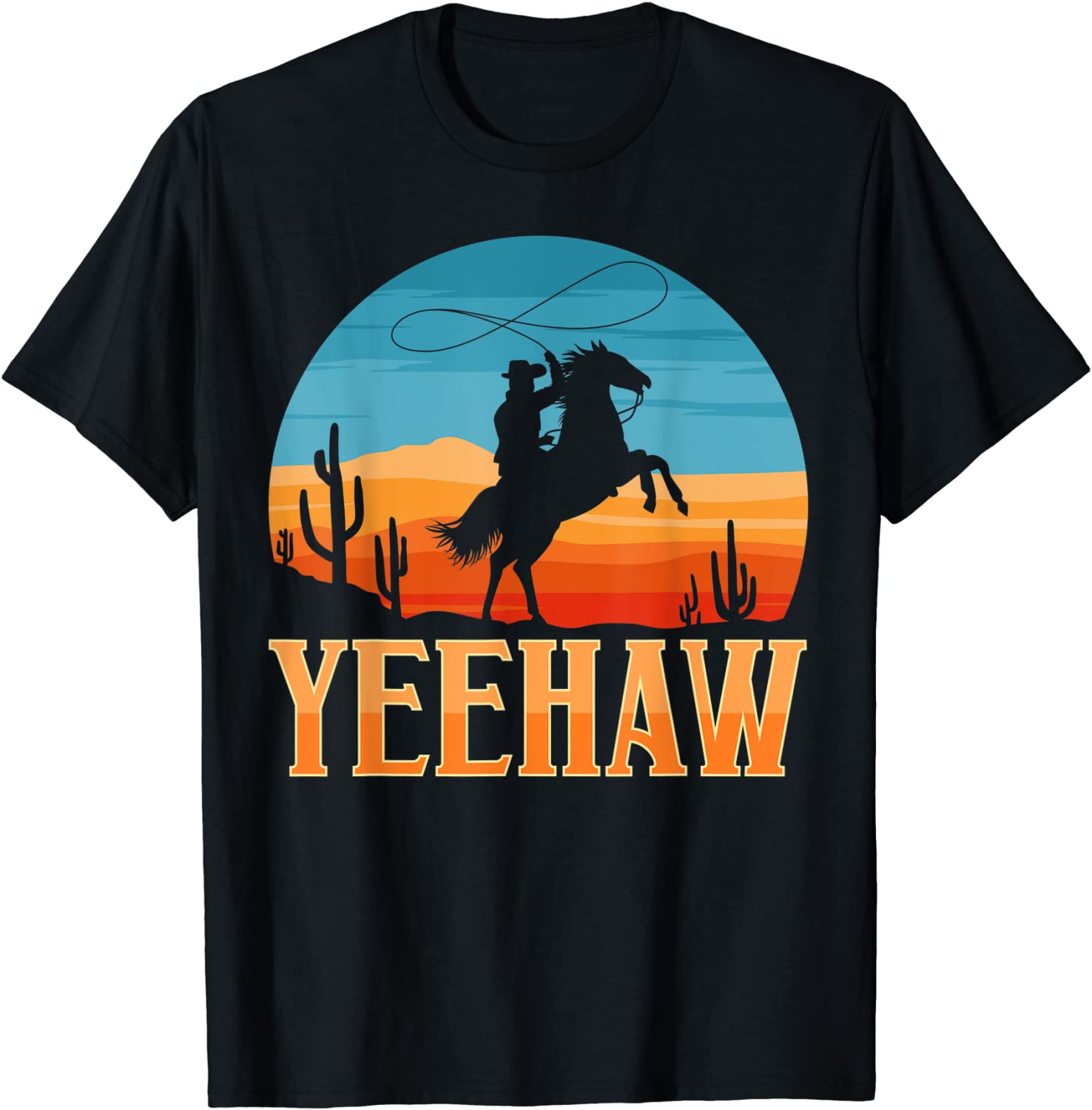 Cowboy scream Yeehaw Animal,Ranch Cowboy Tee Shirt - ShirtElephant Office
