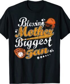 Cute Baseball Mama Messy Bun Softball Mom Mother's Day Tee Shirt