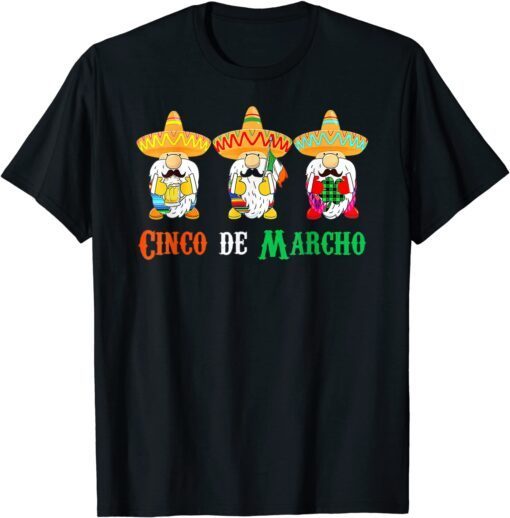 Cute Cinco De Marcho Cinco De Mayo Mexican Irish Tee Shirt