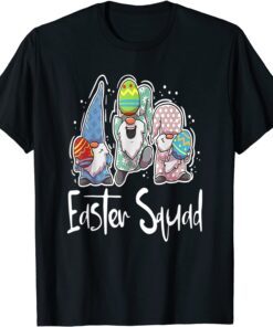 Cute Easter Squad Gnomes Happy Easter Day Gnome Tee Shirt