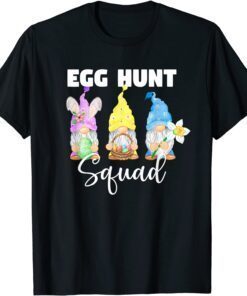 Cute Gnomes Easter Egg Hunt Squad Easter Day Bunny Tee T-Shirt