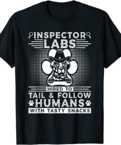 Dog Walker Inspector Labs, Sheriff Dog Trainer Labrador Tee Shirt