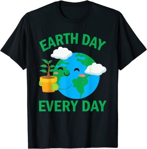 Earth Day Everyday Rainbow There is no Planet B Tee Shirt