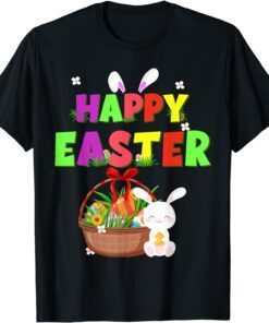 Easter Day Cute Bunny Easter Rabbit Love Eggs Happy Easter Tee Shirt