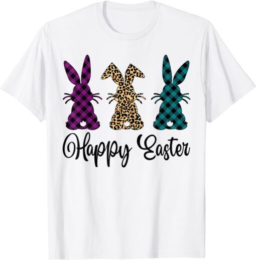 Easter Leopard Bunny Rabbit Palm Sunday Girls Tee Shirt