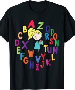 Elemeno Alphabet Kindergarten Pre School Fridge Magnets Tee Shirt