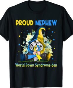 Family Gnome Proud Nephew Down Syndrome Awareness T21 Tee Shirt