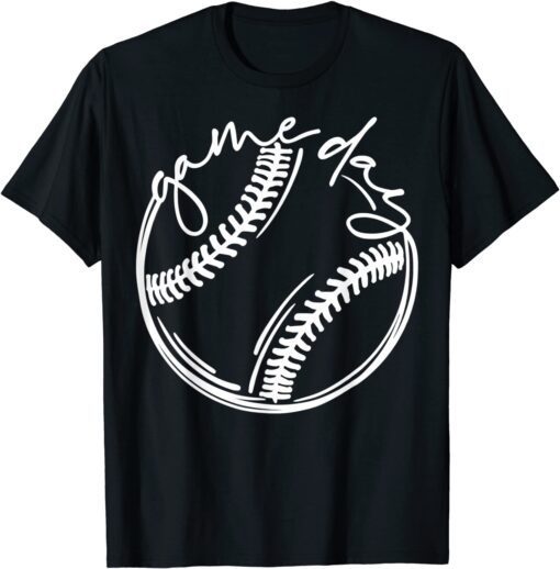 Game Day Baseball Baseball Life, Softball Life for Mom T-Shirt
