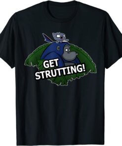Get Strutting! Funny Gorilla and Cat Design Tee Shirt