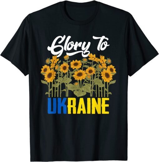 Glory To Ukraine Sunflower Peace Ukraine T-Shirt