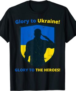 Glory to Ukraine! Glory to the heroes! Support Ukraine Tee Shirt