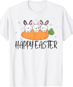 Happy Easter Day 2022 Bunny Carrot Hug Easter Eggs T-Shirt
