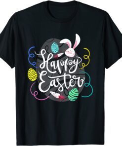 Happy Easter Day 2022 Bunny Hug Easter Eggs Tee Shirt