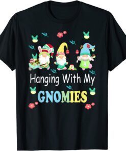 Happy Easter Day Bunny Gnome Hanging With My Gnomies Tee Shirt