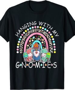 Happy Easter Day Bunny Gnome Hanging With My Gnomies Tee Shirt