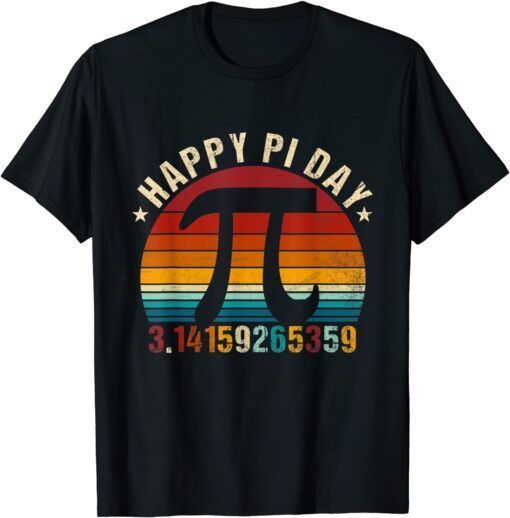 Happy Pi Day Mathematic Math Teacher Vintage T-Shirt