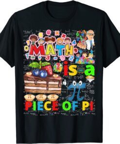 Happy Pi day Pizza Math Piece of P Math March 14 P Day Tee Shirt