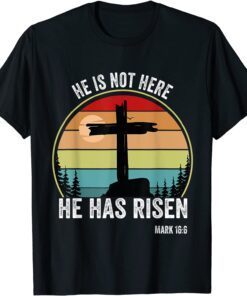 He is Risen Christian Easter Happy Eater Day T-Shirt