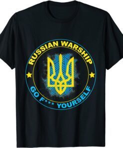 I Stand With Ukraine Flag - Russian go f yourself Free Ukraine Shirt
