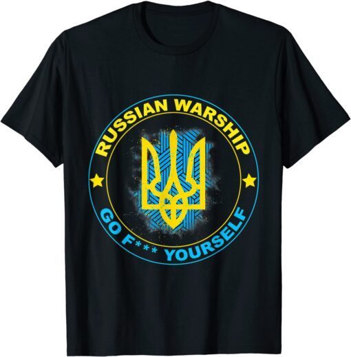 I Stand With Ukraine Flag - Russian go f yourself Free Ukraine Shirt