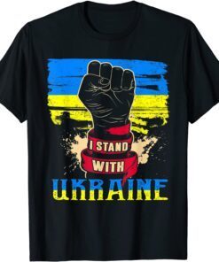 I Stand With Ukraine Puck Futin Human Rights Peace Ukraine T-Shirt