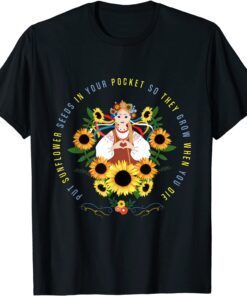 I Stand With Ukraine Sunflower Support Ukraine Strong Tee Shirt