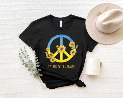 I Stand With Ukraine Sunflower Ukraine Peace Ukraine Shirt