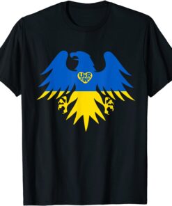I Stand With Ukraine Support Ukraine Eagle Ukrainian Flag Love Ukraine T-Shirt
