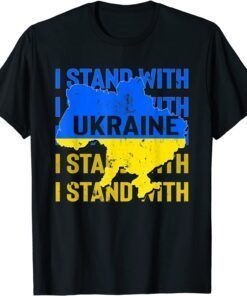 I Stand With Ukraine Support Ukrainian Ukraine Flag Support Ukraine Shirt