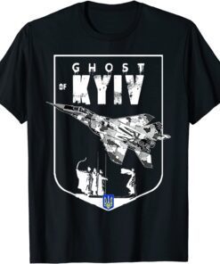 I Stand With Ukraine The Ghost of Kyiv Ukraine Flag Peace Ukraine Shirt