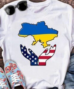 I Stand with Ukraine USA Stop The War Peace Ukraine Shirt