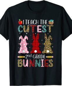 I Teach The Cutest 2nd Grade Bunnies Matching Tee Shirt