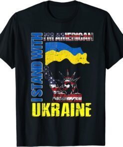 I'm American, I Stand With Ukraine Flag Statue Of Liberty Peace Ukraine Shirt