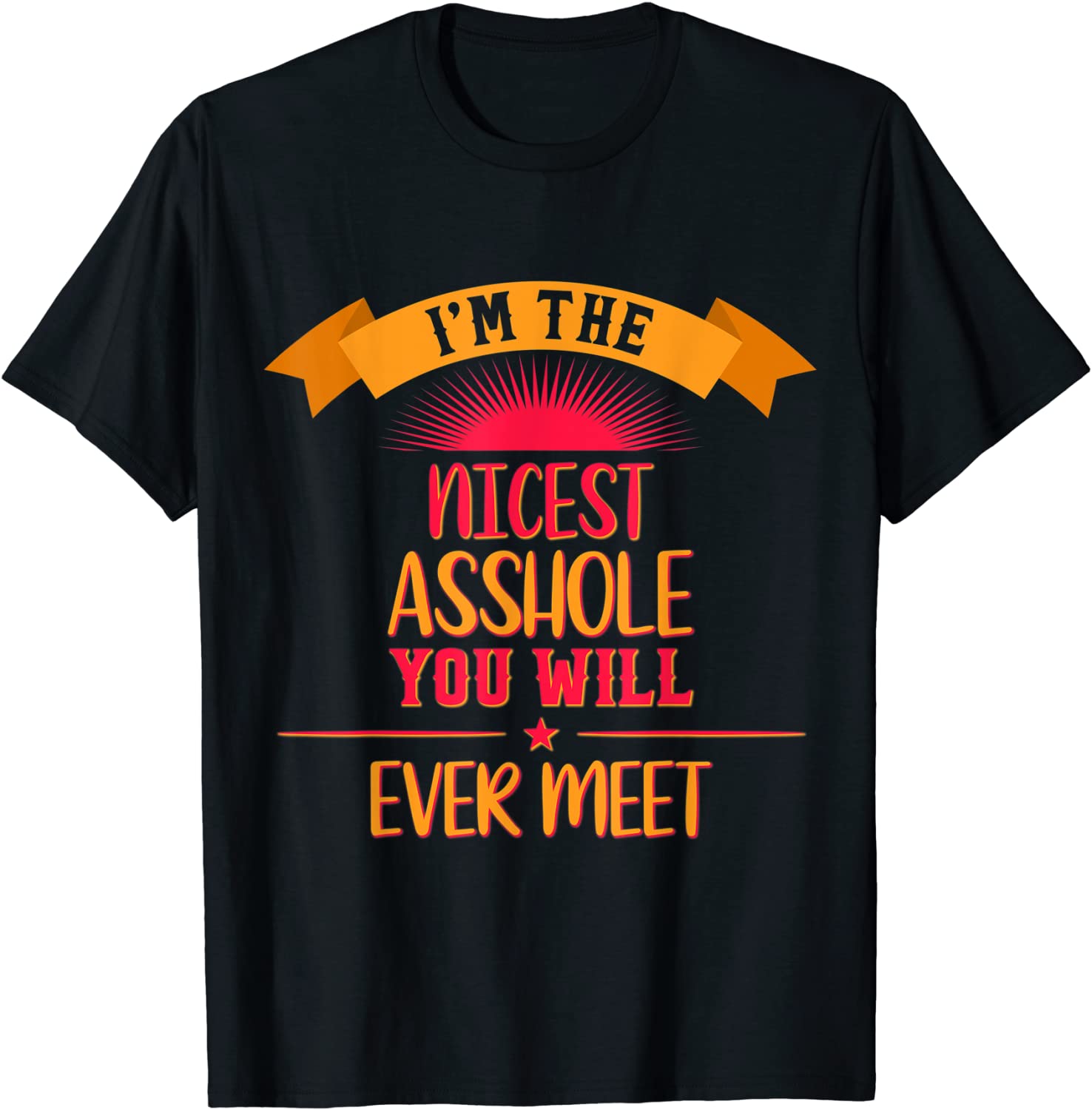 I’m The Nicest A-hole You Meet Tee Shirt I'm The Nicest A-hole You Meet Tee Shirt