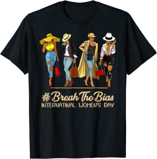 International Women's Day 2022 Womens Break The Bias Tee Shirt