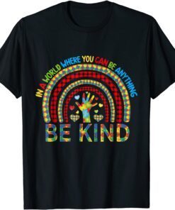 Kindness Autism Awareness Rainbow World Autism Awareness Day Tee Shirt